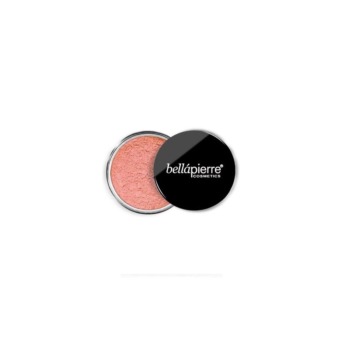 Detail van de textuur van de Bellapierre Compact Mineral Blush Desert Rose, samengesteld met pure mineralen voor een stralend resultaat.