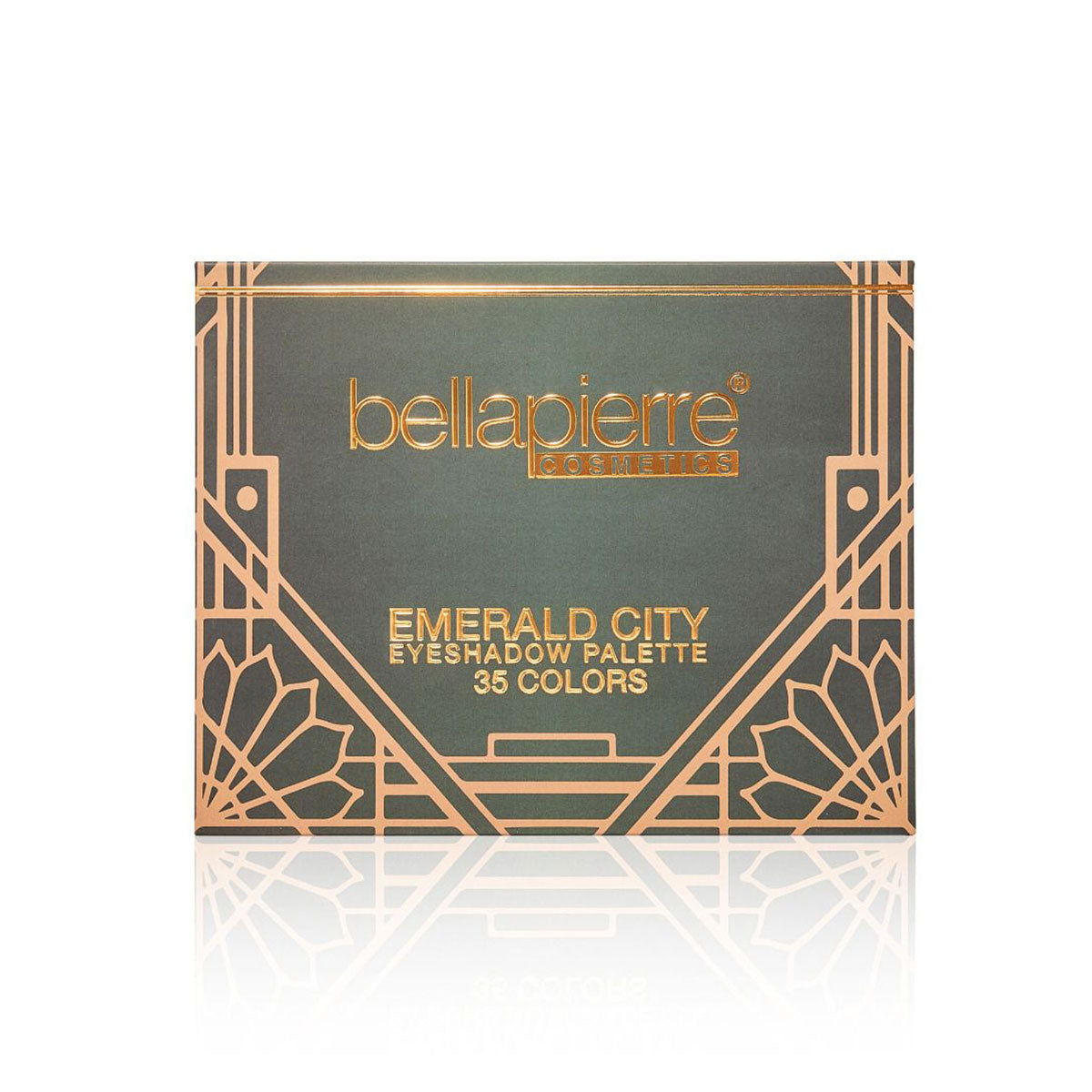 Het Bellapierre Emerald City oogschaduwpalette bij Schoonheidsinstituut Très Belle met 35 minerale kleuren voor een betoverende look.