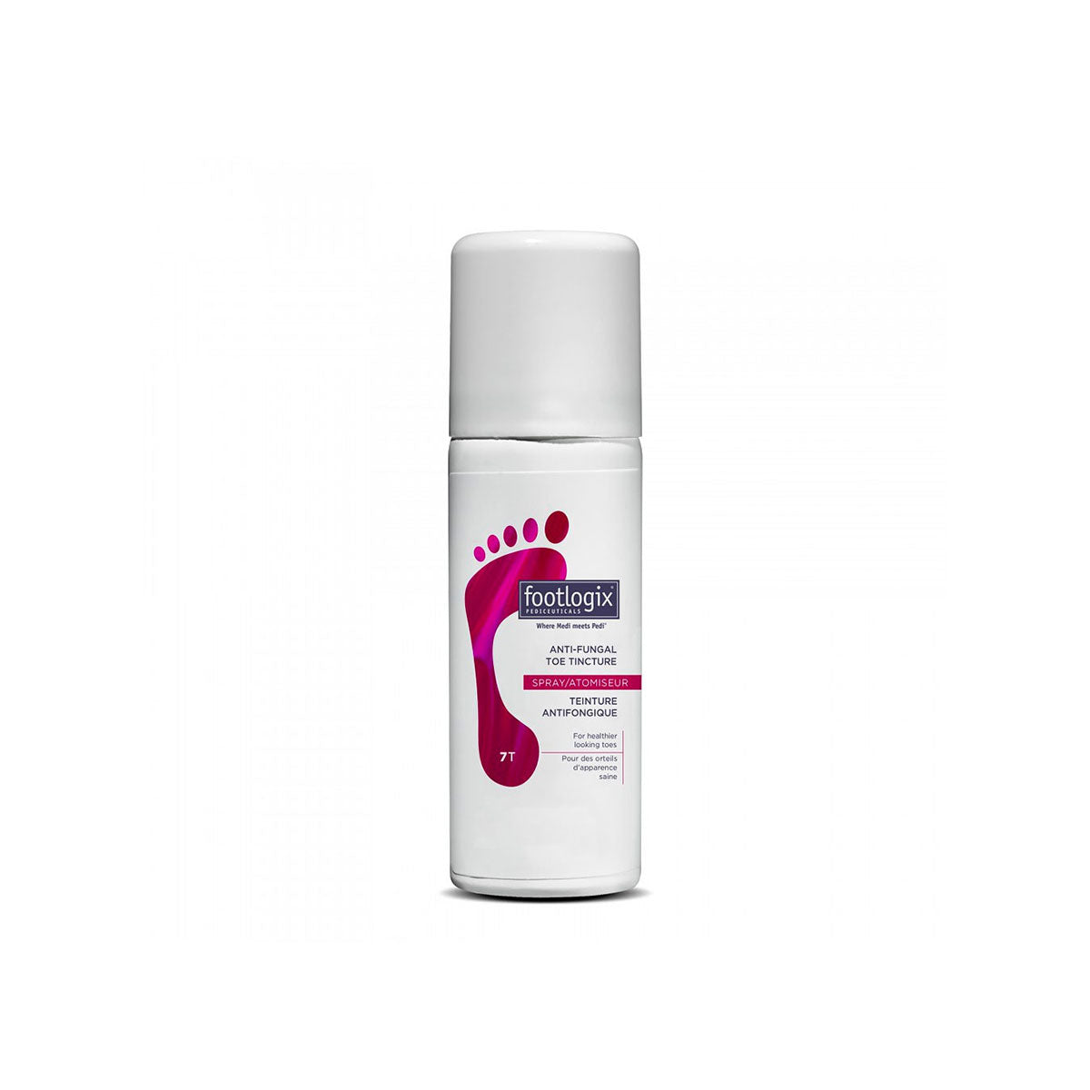 Footlogix Nail Tincture spray bij Schoonheidsinstituut Très Belle voor de intensieve verzorging van kalknagels en aangetaste teennagels.