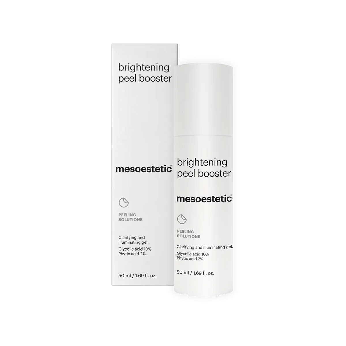 De mesoestetic Brightening Peel Booster bij Schoonheidsinstituut Très Belle voor een stralende huid.