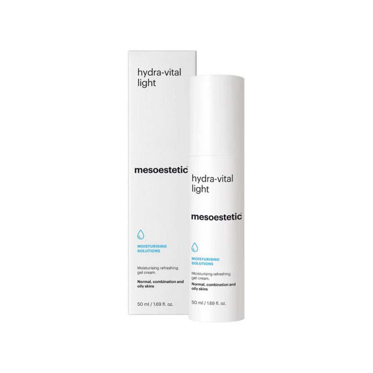 De mesoestetic Hydra-Vital Light gel-crème bij Schoonheidsinstituut Très Belle voor een frisse hydratatie.