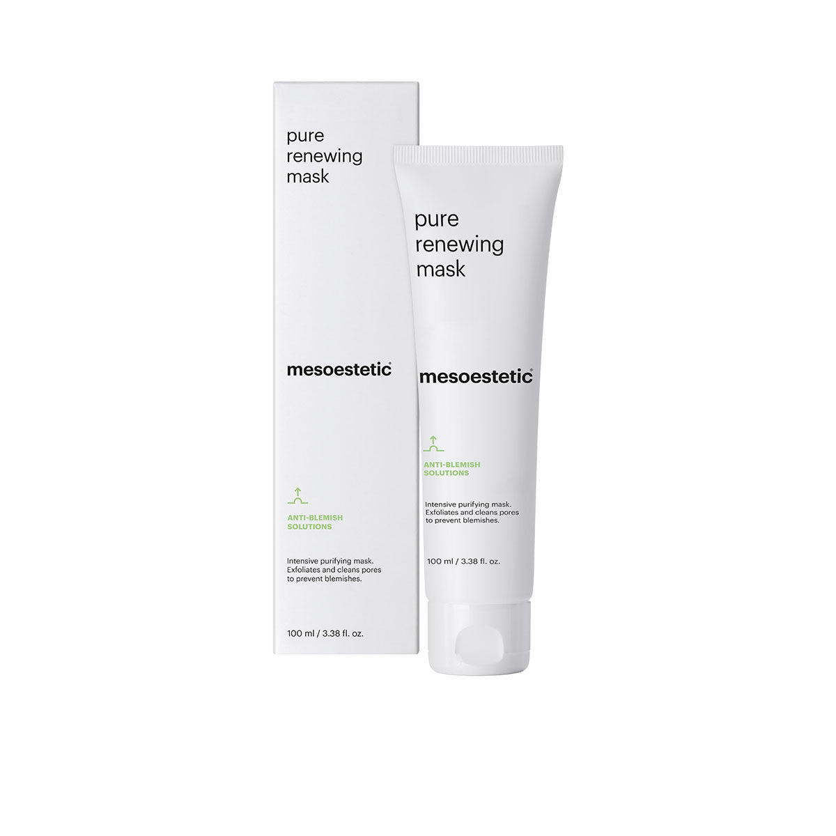 Het mesoestetic Pure Renewing Mask bij Schoonheidsinstituut Très Belle voor de onzuivere huid.