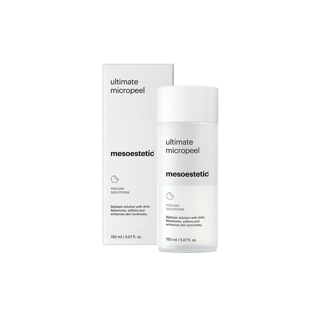 De mesoestetic ultimate micropeel bij Schoonheidsinstituut Très Belle voor een zachte exfoliatie.